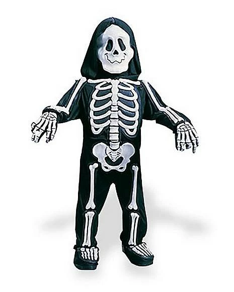 Toddler Totally Skelebones One Piece Costume 1 Toddler Totally Skelebones One Piece Costume