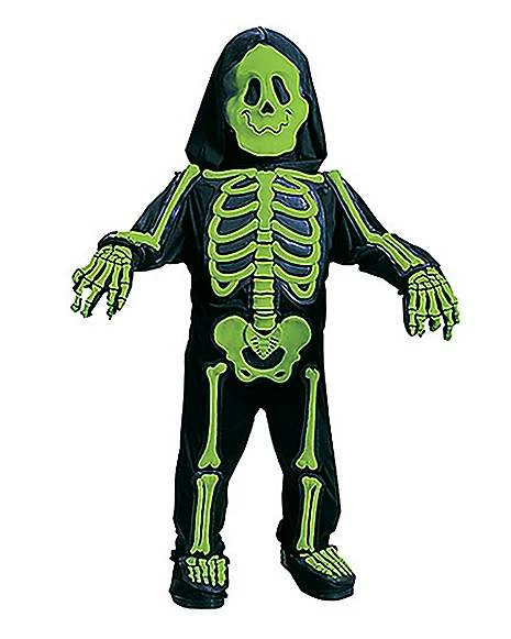 Toddler Totally Skelebones One Piece Costume 2 Toddler Totally Skelebones One Piece Costume - Image 2