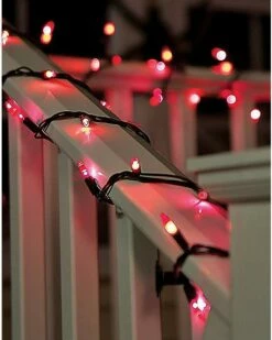 Double Purple And Orange String Lights