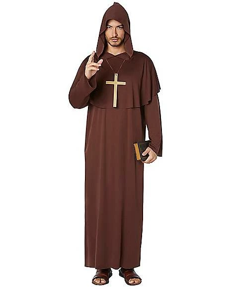 Adult Brown Monk Costume 1 Adult Brown Monk Costume