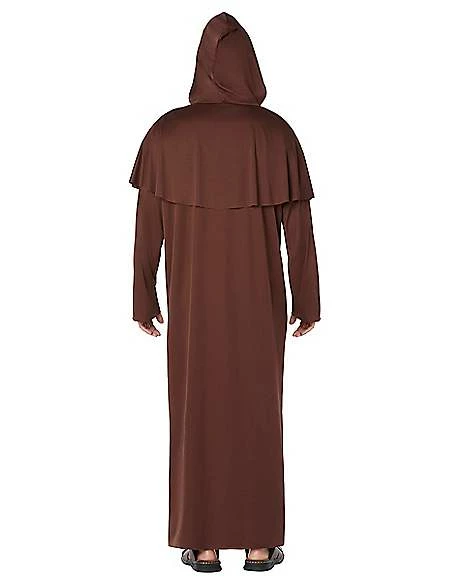 Adult Brown Monk Costume 2 Adult Brown Monk Costume - Image 2