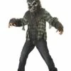 Kids Howling At The Moon Gray Wolf Costume