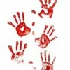 Floor Gore Bloody Human Handprints Decoration