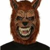 Animotion Brown Werewolf Full Mask
