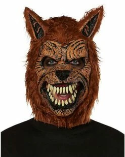 Animotion Brown Werewolf Full Mask