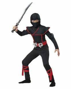 Kids Stealth Ninja Costume -Spook & Style Shop 01133735 b