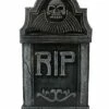 16 Inch RIP Skull Tombstone