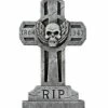 3 Ft Spooky Cross Tombstone