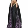 Black And Purple Cape Costume