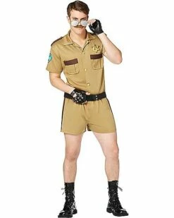 Adult Sergeant Short Pants Cop Costume