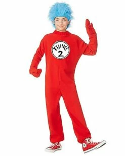 Kids Thing 1 And Thing 2 One Piece Costume - Dr. Seuss 6 Kids Thing 1 And Thing 2 One Piece Costume - Dr. Seuss -Spook & Style Shop 01254069 c