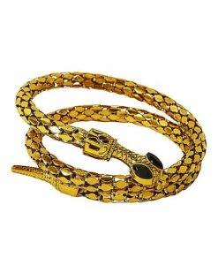 Goldtone Roman Snake Cuff -Spook & Style Shop 01267277 a