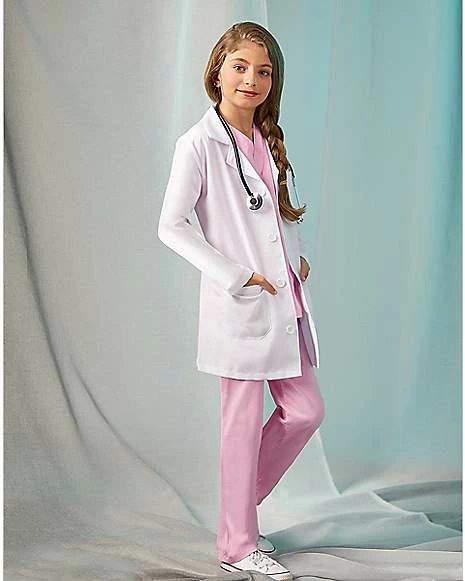 Kids Pink Doctor Costume 1 Kids Pink Doctor Costume
