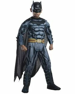 Kids Grey And Black 3D Batman Costume - DC Comics