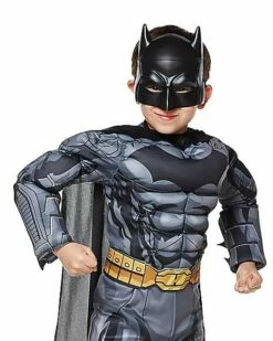 Kids Grey And Black 3D Batman Costume - DC Comics -Spook & Style Shop 01289404 d