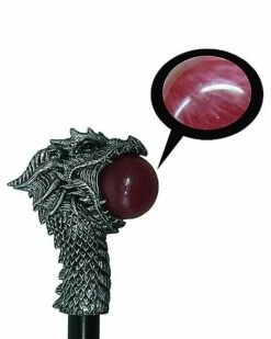 Dragon Head Staff With Orb -Spook & Style Shop 01300250 d