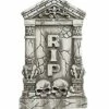 2 Ft Skull And Gargoyle Tombstone