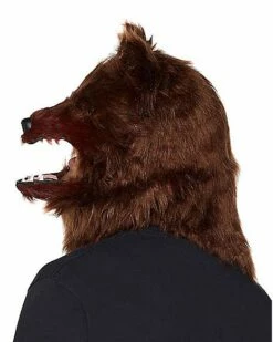 Adult Moving Mouth Wolf Full Mask -Spook & Style Shop 01321033 d