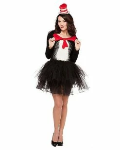 Adult Cat In The Hat Tutu Dress - Dr. Seuss -Spook & Style Shop 01333194 d