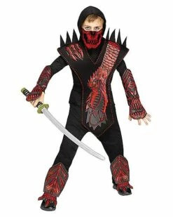 Kids Skull Dragon Ninja Costume