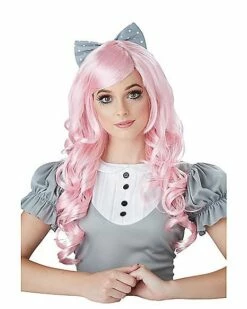 Pink Curls Doll Wig
