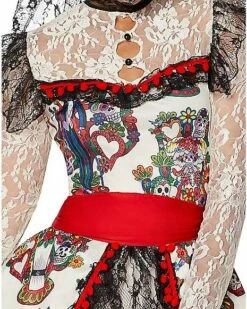 Adult Sugar Skull Bride Costume -Spook & Style Shop 01346576 d