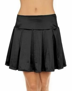Black Satin Skirt