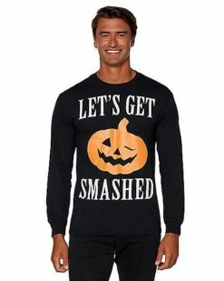 Let's Get Smashed Long Sleeve T Shirt -Spook & Style Shop 01353580 a