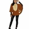 Adult Faux Fur Deer Poncho