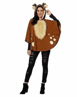 Adult Faux Fur Deer Poncho