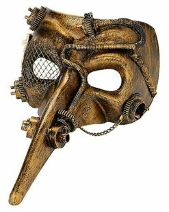 Steampunk Plague Doctor Half Mask -Spook & Style Shop 01361815 c