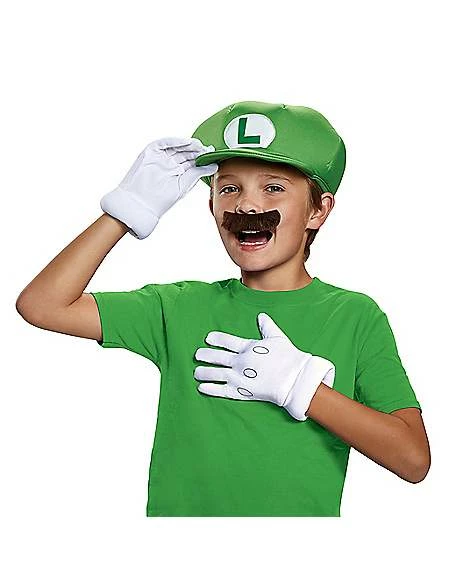 Kids Luigi Costume Kit - Nintendo 1 Kids Luigi Costume Kit - Nintendo