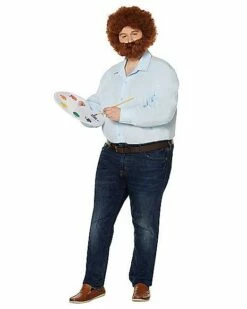 Adult Bob Ross Costume - Firefly 6 Adult Bob Ross Costume - Firefly -Spook & Style Shop 01369651 c