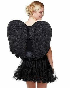 Black Velvet Angel Wings
