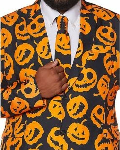 Adult Jack-O-Lantern Plus Size Suit -Spook & Style Shop 01381524 c