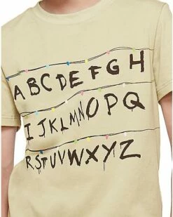 Kids Stranger Things Alphabet Wall T Shirt - Stranger Things -Spook & Style Shop 01381797 d
