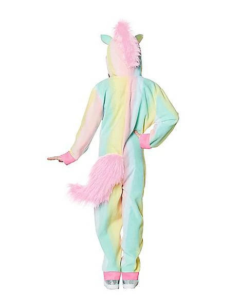 Kids Rainbow Unicorn One-Piece Costume 2 Kids Rainbow Unicorn One-Piece Costume - Image 2