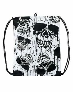 Realistic Skull Cinch Bag