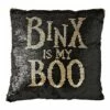 Reversible Sequined Binx Pillow - Hocus Pocus