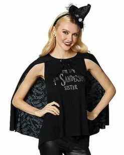 Fourth Sanderson Sister Caped T Shirt - Hocus Pocus -Spook & Style Shop 01400647 b