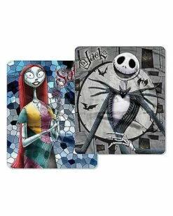 Jack And Sally Reversible Fleece Blanket - The Nightmare Before Christ -Spook & Style Shop 01414473 c