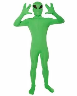 Kids Green Alien Skin Suit Costume -Spook & Style Shop 01414929 c