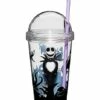 Jack Skellington Cup With Straw - Nightmare Before Christmas
