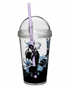 Jack Skellington Cup With Straw - Nightmare Before Christmas -Spook & Style Shop 01423375 b