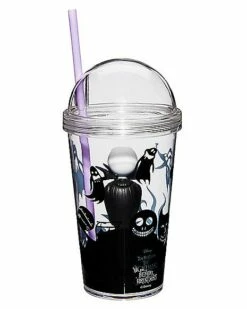 Jack Skellington Cup With Straw - Nightmare Before Christmas -Spook & Style Shop 01423375 c