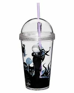 Jack Skellington Cup With Straw - Nightmare Before Christmas -Spook & Style Shop 01423375 d