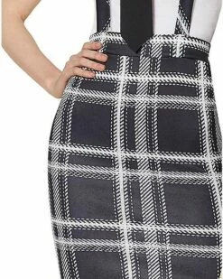 Plaid Pencil Skirt -Spook & Style Shop 01434554 d