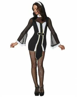 Adult Twisted Sister Sexy Nun Costume -Spook & Style Shop 01434745 c