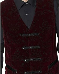 Velvet Victorian Vampire Vest -Spook & Style Shop 01437722 d