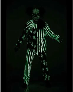 Kids Glow In The Dark Chaos Clown Costume -Spook & Style Shop 01440726 c